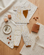 Brown Heart with Bow Detailing Co-ord