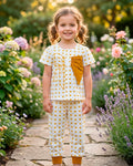 Brown Heart with Bow Detailing Co-ord