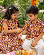 Abstract Colour Block Printed Apparel for Boys and Girls