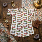 Dachshund Dog Print Cotton Shirt for Boys