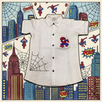 Spiderman Hand embroidered Shirt for Boys