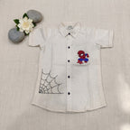 Spiderman Hand embroidered Shirt for Boys