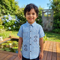 Fish Hand embroidered Shirt for Boys