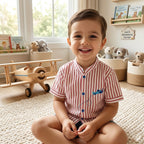 Airplane Hand embroidered Shirt for Boys