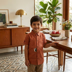 Panda Hand embroidered Shirt for Boys