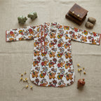 Elephant Print Cotton Kurta for Boys