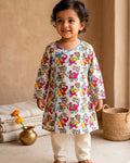 Elephant Print Cotton Kurta for Boys