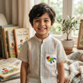 Dinosaur Hand embroidered Shirt for Boys