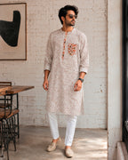 Pixelated Stamp Urban Kurta
