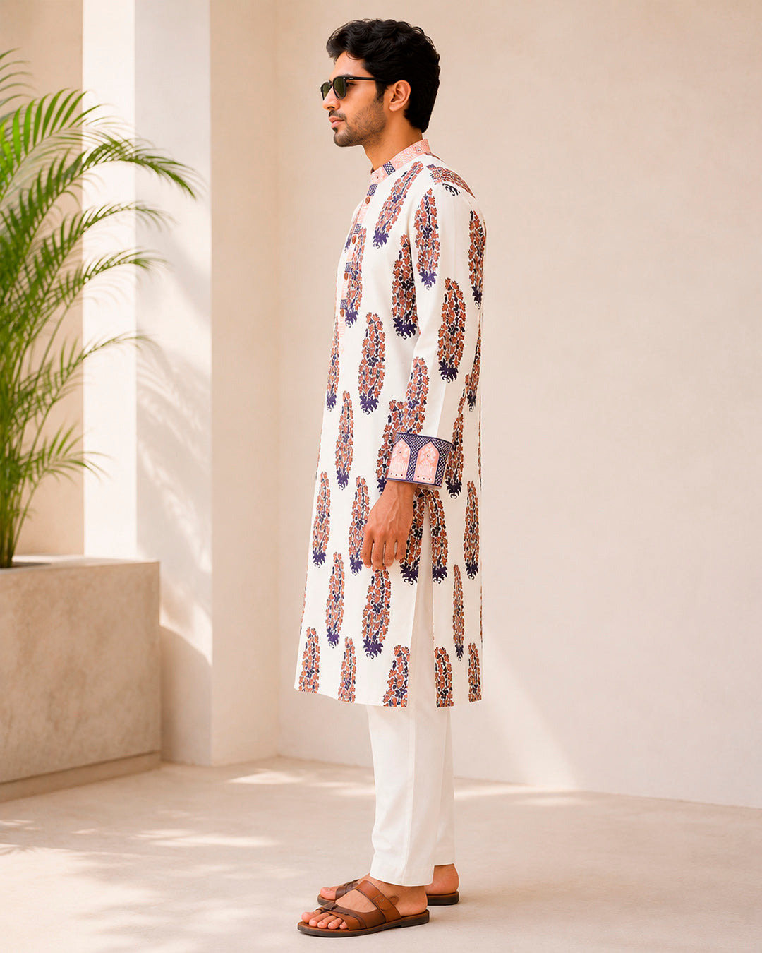 Ajrakh Anchor Kurta
