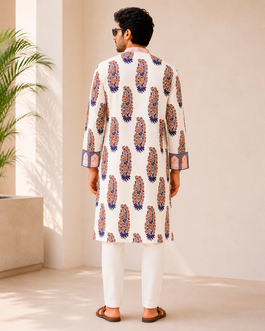 Ajrakh Anchor Kurta