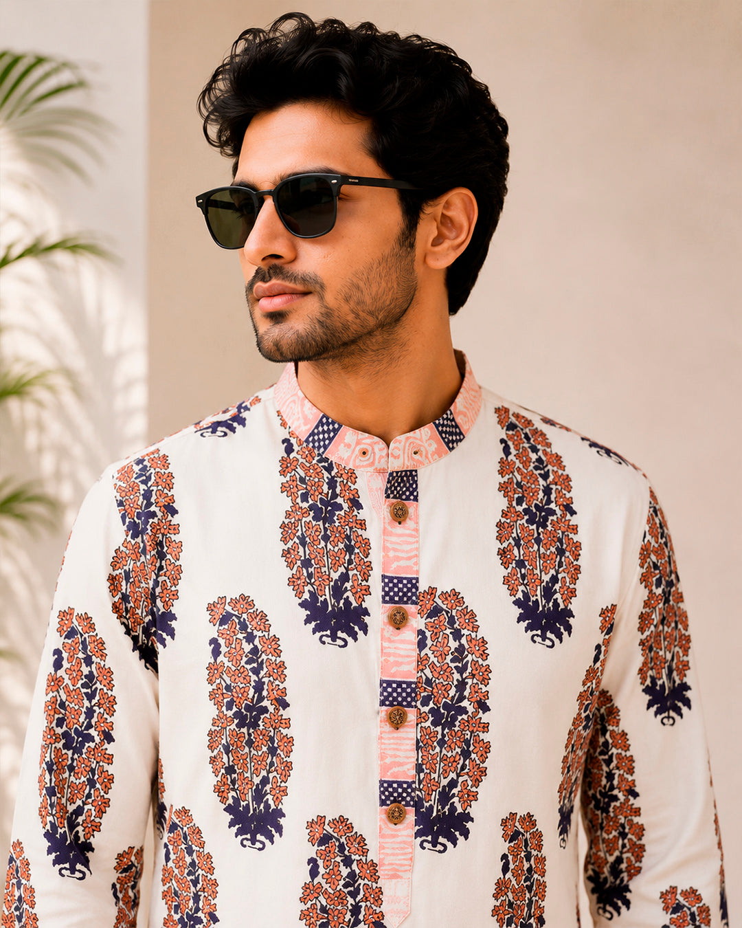 Ajrakh Anchor Kurta