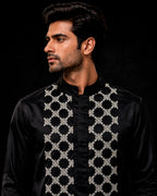 Zed Black Zardozi Zenith Kurta