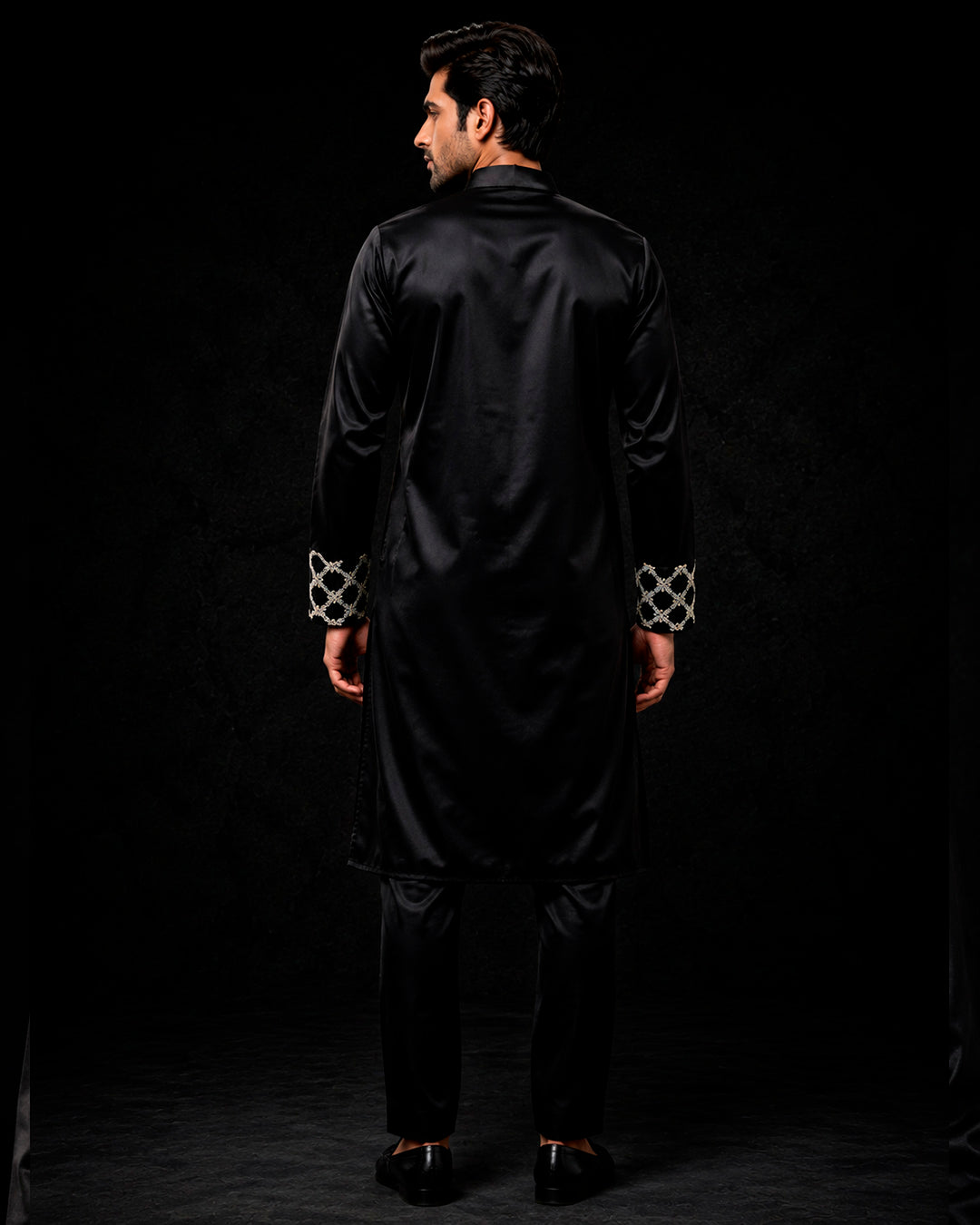 Zed Black Zardozi Zenith Kurta