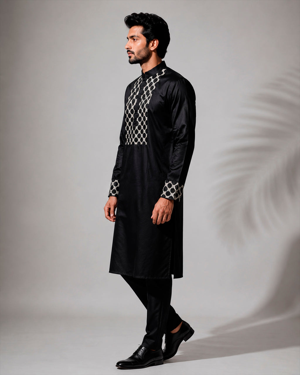 Zed Black Zardozi Zenith Kurta