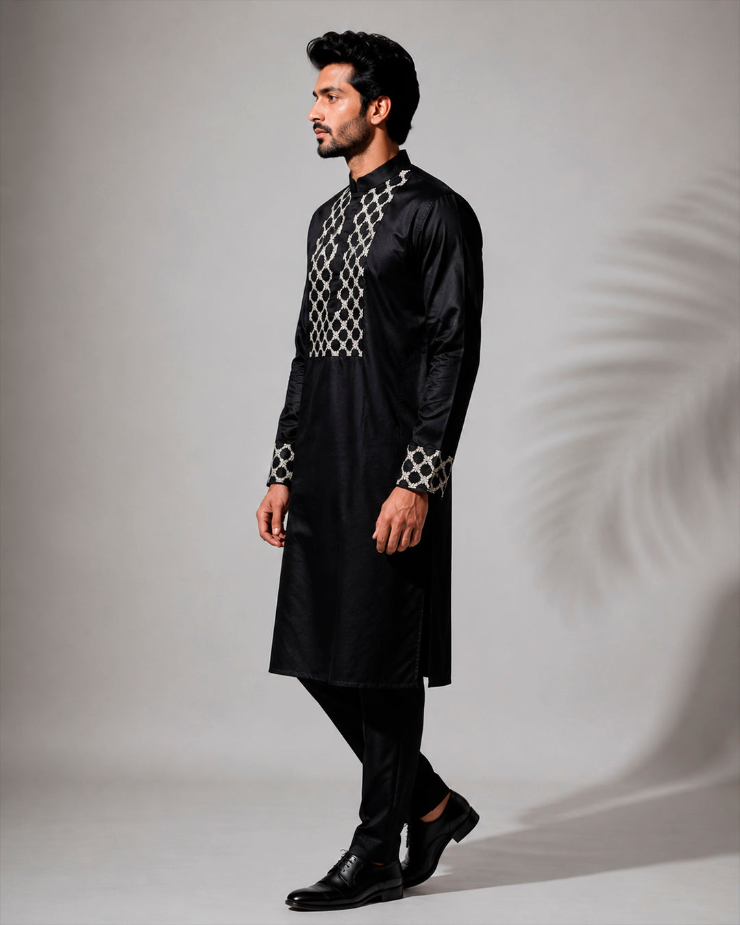 Zed Black Zardozi Zenith Kurta