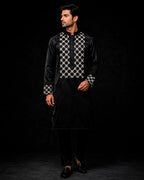 Zed Black Zardozi Zenith Kurta