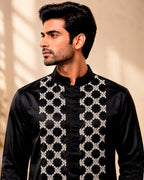 Zed Black Zardozi Zenith Kurta