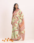 Anardana Block Printed Saree