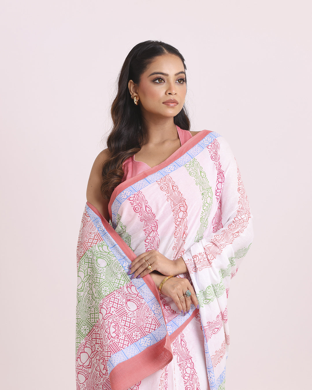 Varnika Block Printed Saree