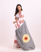 Gul Shatranj Block Printed Saree