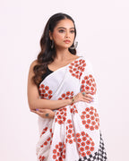 Gul Shatranj Block Printed Saree