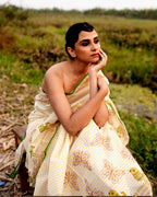Chidiya and Titly in Polka Dots Block Printed Saree