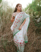 Kumudini Block Printed Saree