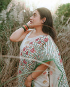Kumudini Block Printed Saree