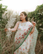 Kumudini Block Printed Saree