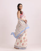 Gulnaar Block Printed Saree