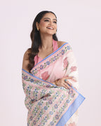Gulnaar Block Printed Saree
