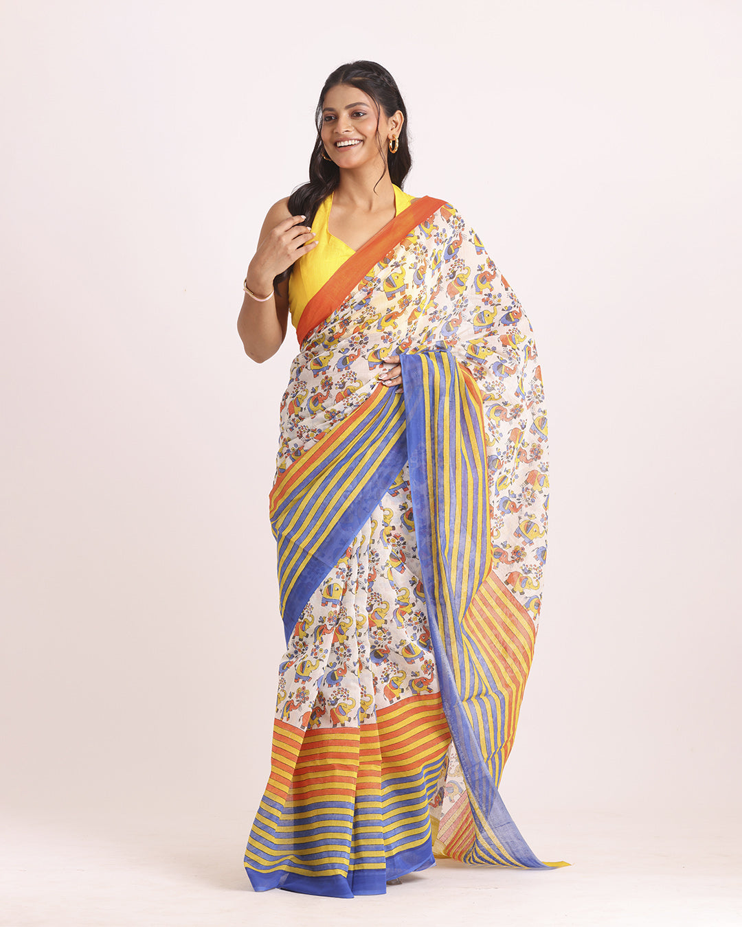 Rangrez Block Printed Saree