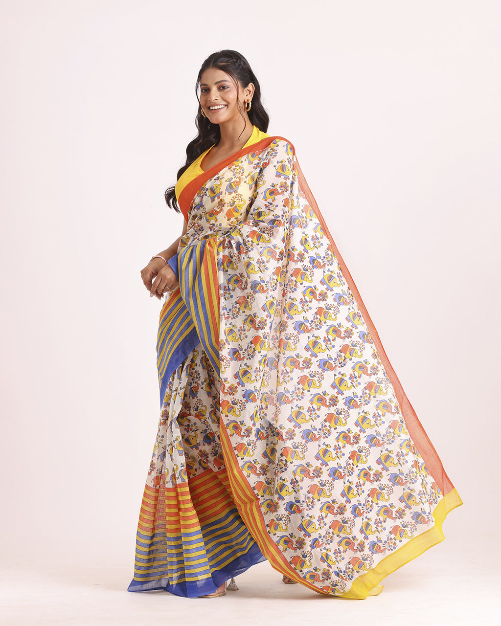 Rangrez Block Printed Saree