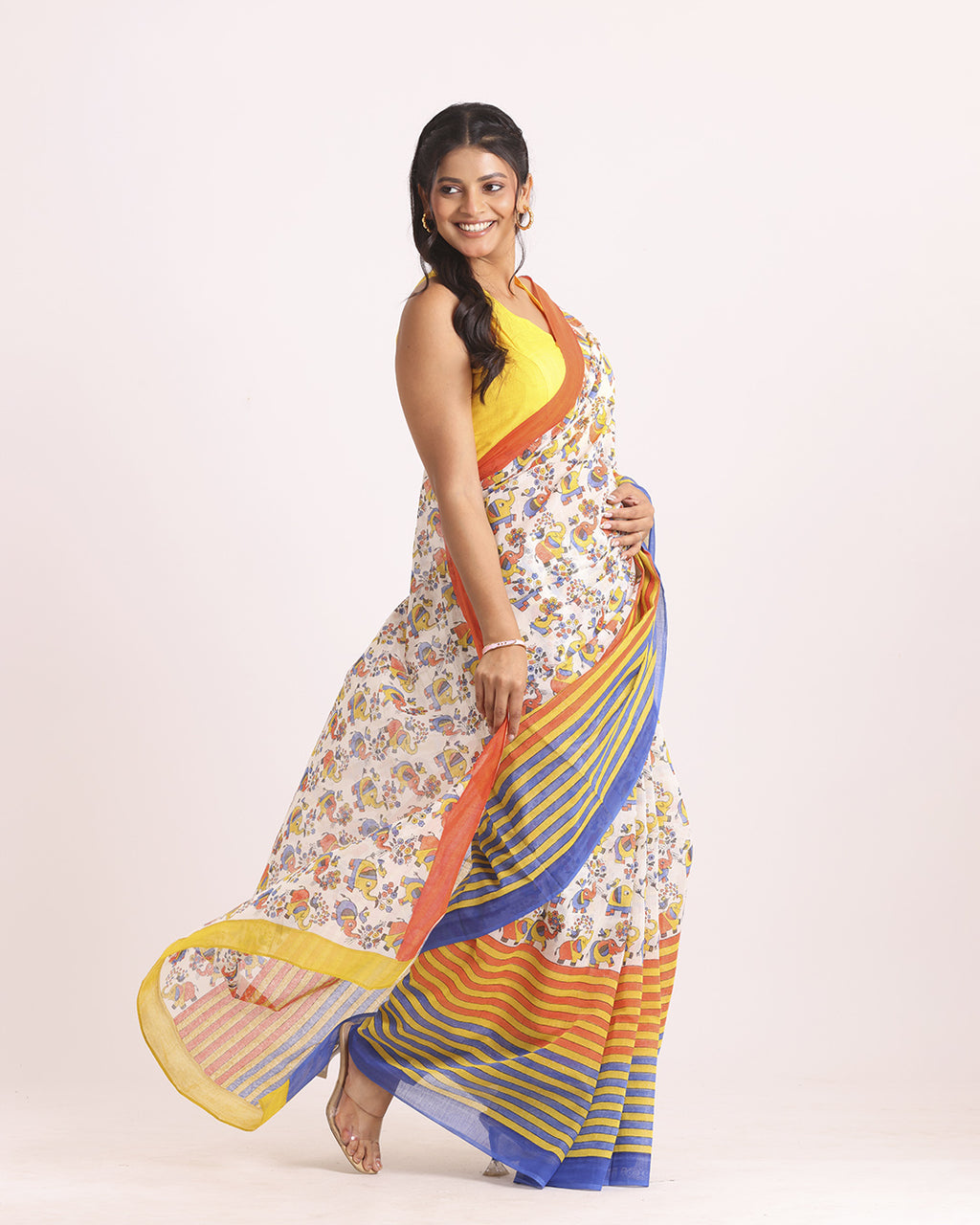 Rangrez Block Printed Saree