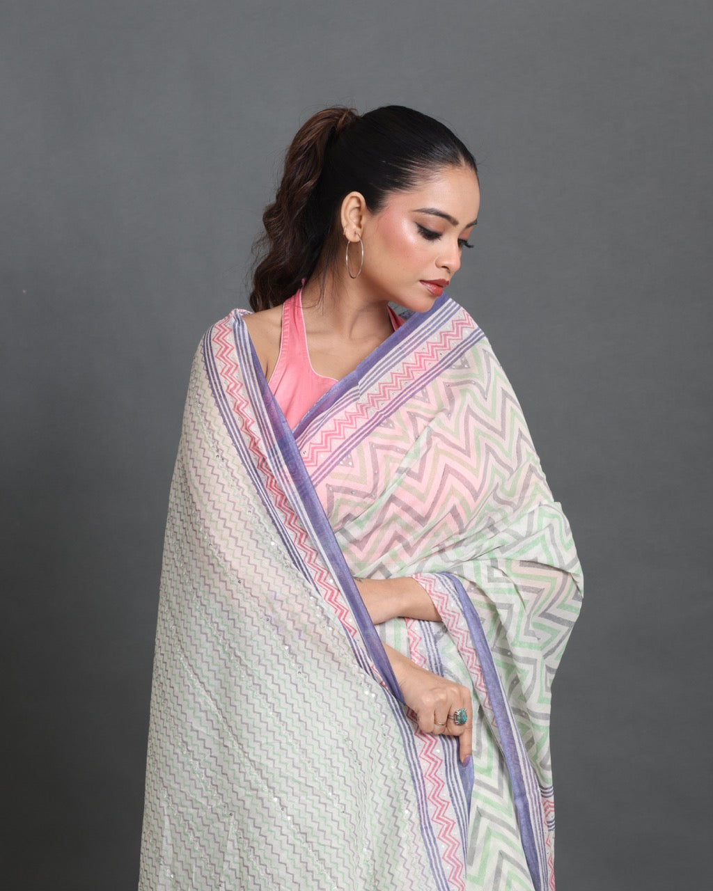 Leherika Block Printed Saree