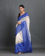 Neel Udaan Block Printed Saree