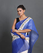 Neel Udaan Block Printed Saree