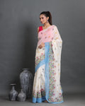 Bageecha Block Printed Saree