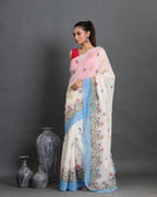 Bageecha Block Printed Saree
