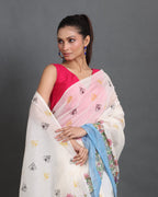 Bageecha Block Printed Saree