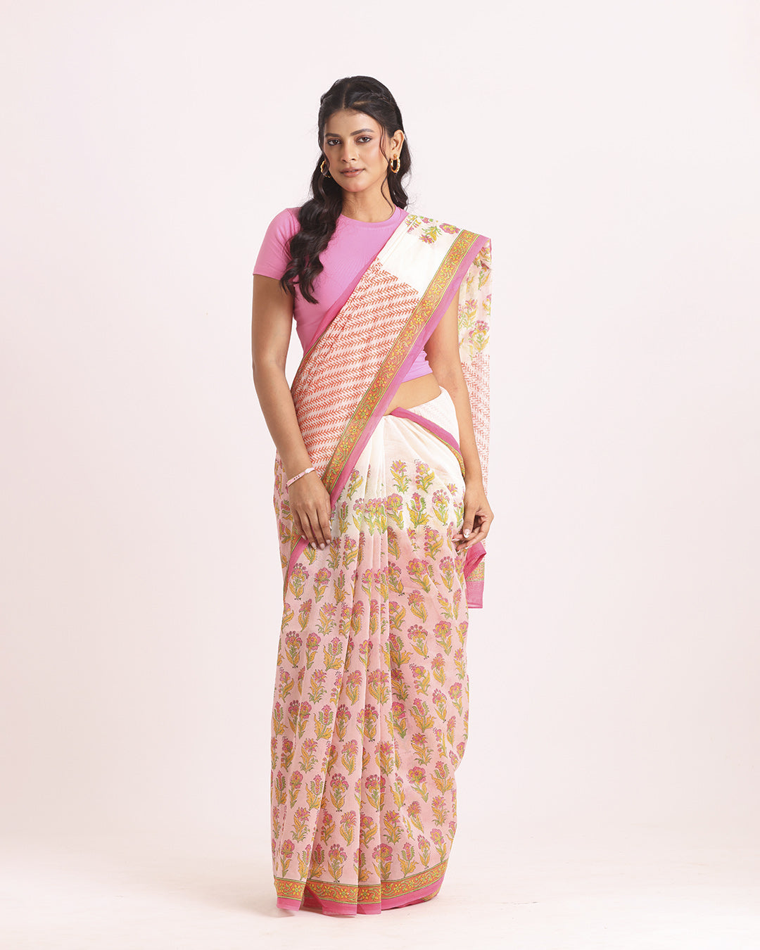 Vasantika Block Printed Saree