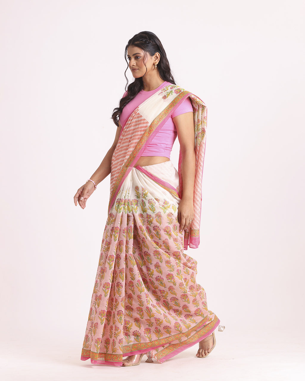 Vasantika Block Printed Saree