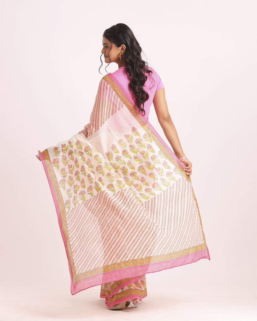 Vasantika Block Printed Saree