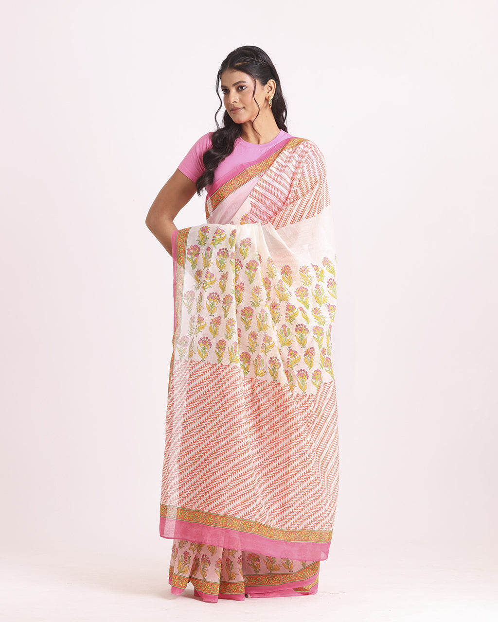 Vasantika Block Printed Saree