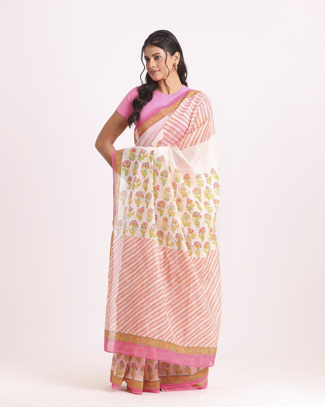 Vasantika Block Printed Saree