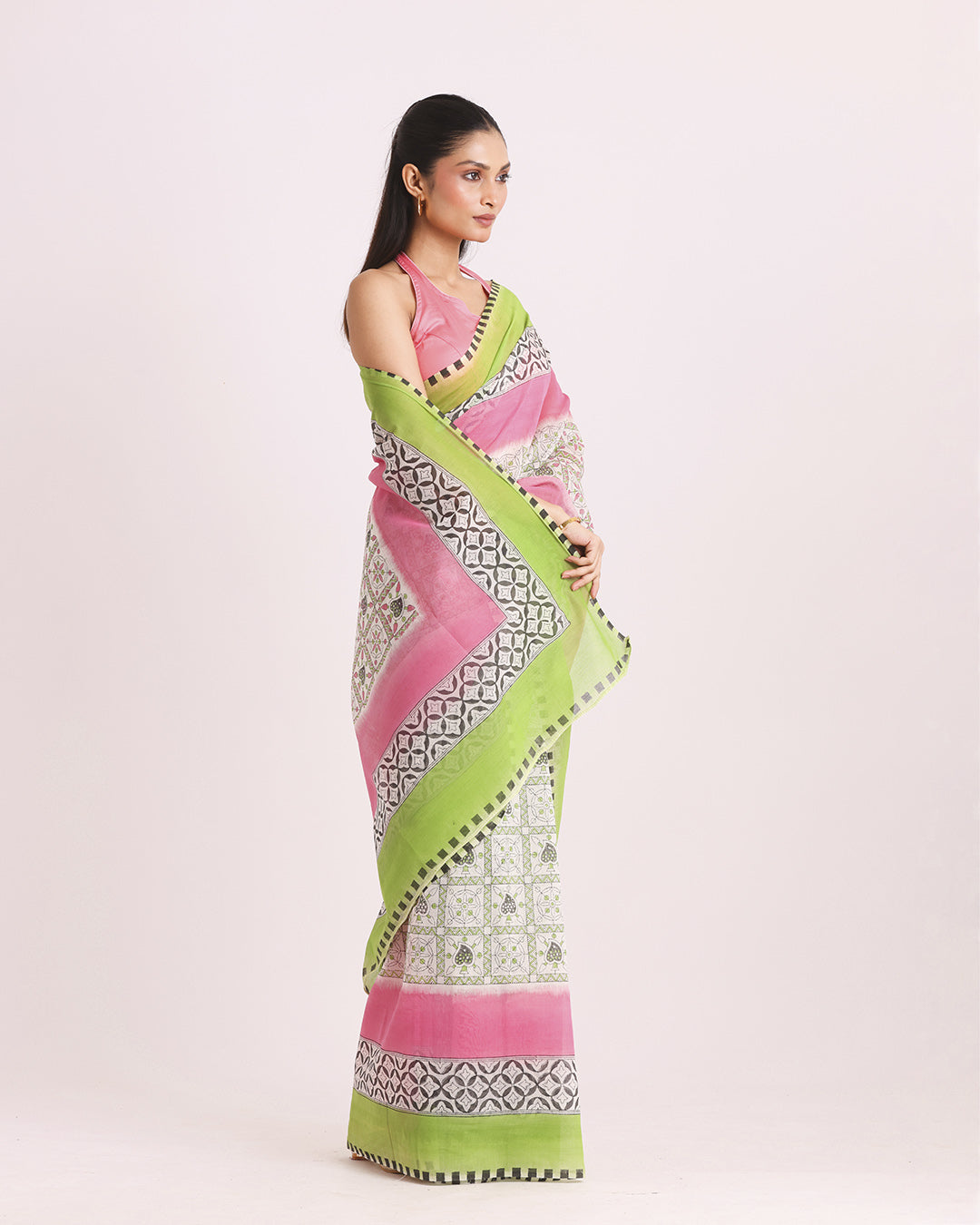 Rangmohini Block Printed Saree