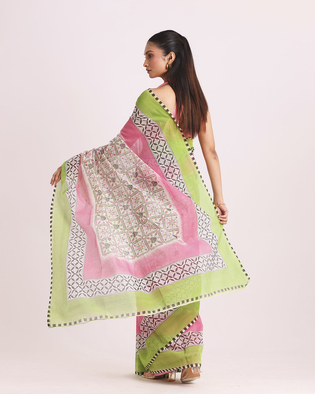Rangmohini Block Printed Saree