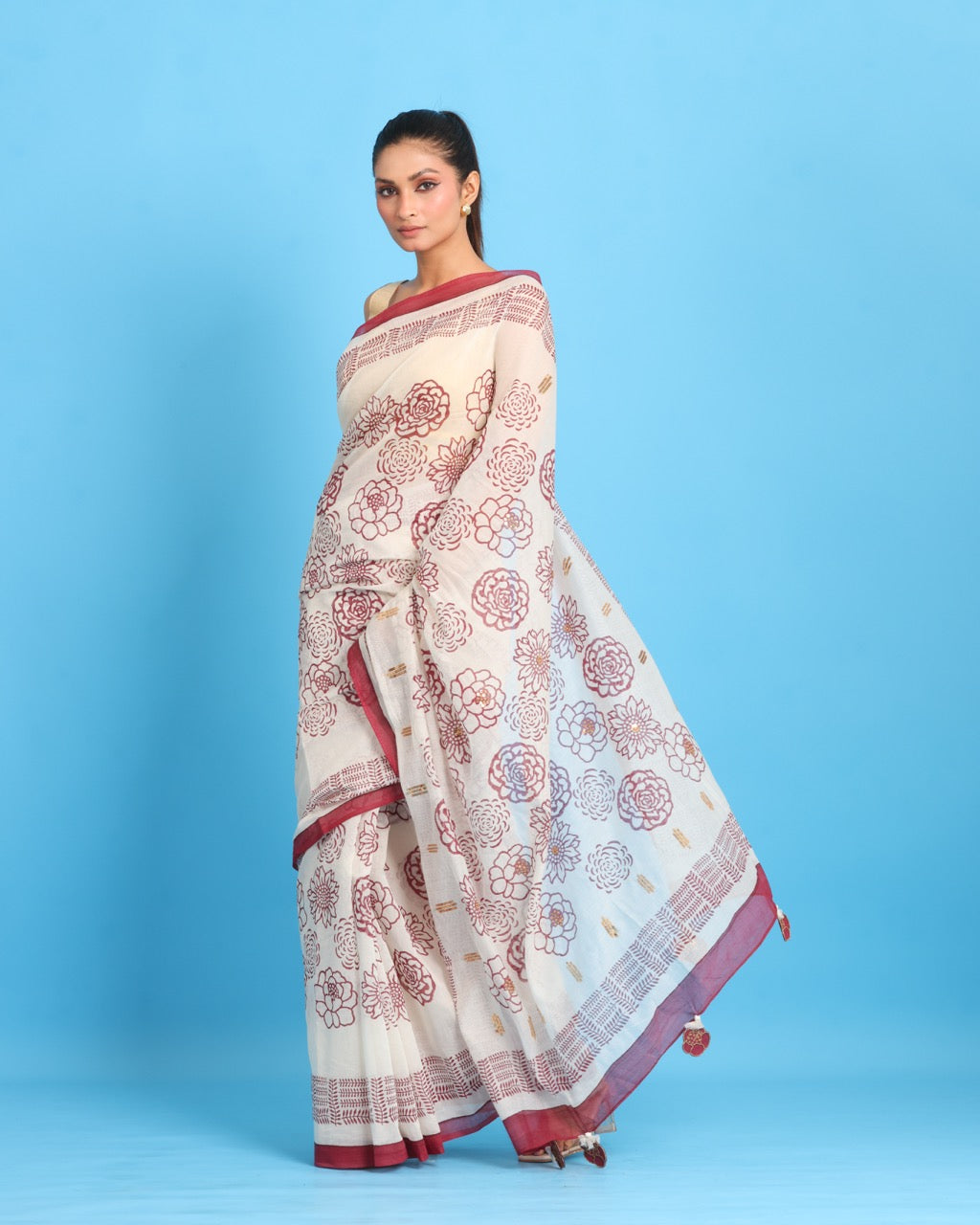 Raktima Block Printed Saree