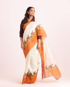Kesar Kusum Block Printed Saree